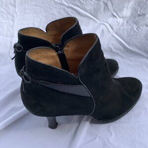 Black suede booties, Sofft Size 10 M